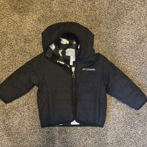 Columbia Black Quilted Hooded Jacket